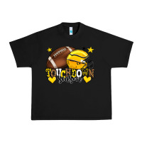 Black Touchdown season American Football yellow team Urban Heavy Tee - HowdyJamesFarm