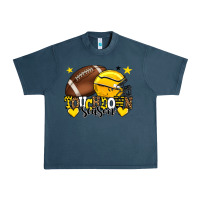 Midnight Navy Touchdown season American Football yellow team Urban Heavy Tee - HowdyJamesFarm