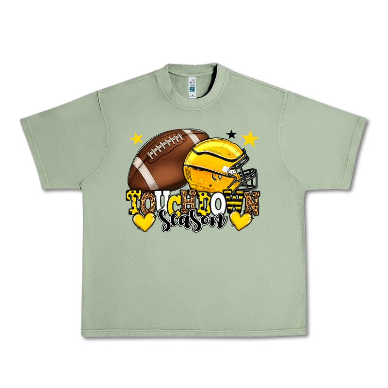 Touchdown Season American Football Yellow Team Urban Heavy Tee by HowdyJamesFarm | Teevron
