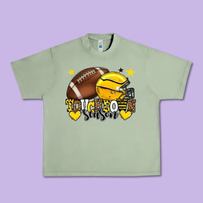 Touchdown Season American Football Yellow Team Urban Heavy Tee Designed By Howdyjamesfarm