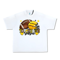 White Touchdown season American Football yellow team Urban Heavy Tee - HowdyJamesFarm