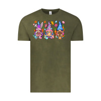 Vintage Olive Easter gnomies Easter Day Vintage Tee - HowdyJamesFarm