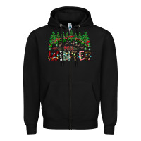 Black i was made for winter Zipper Hoodie - CowhideDigitalArt