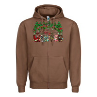 Chestnut i was made for winter Zipper Hoodie - CowhideDigitalArt