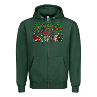 Sports Green i was made for winter Zipper Hoodie - CowhideDigitalArt