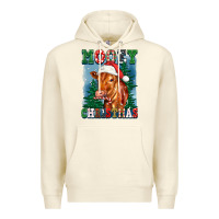 Sandshell mooey christmas heifer Premium Hoodie - FaDigitalArtStudio