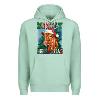 Seafoam mooey christmas heifer Premium Hoodie - FaDigitalArtStudio