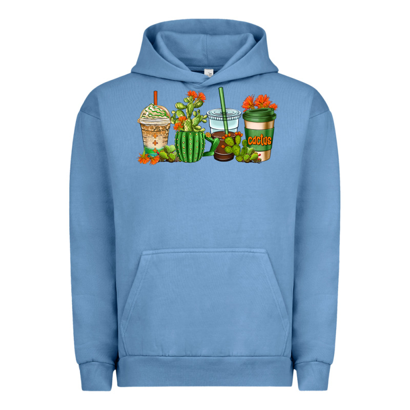 Cactus Coffee Cups Urban Hoodie by AdoDesignShop | Teevron