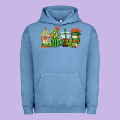 Cactus Coffee Cups Urban Hoodie Designed By Adodesignshop