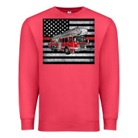 Cardinal thin red line American flag fire truck Premium Sweatshirt - Artiststas