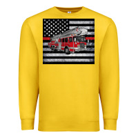 Lemon thin red line American flag fire truck Premium Sweatshirt - Artiststas