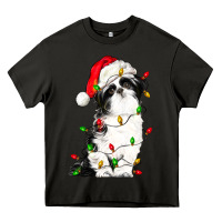 Asphalt christmas shih tzu dog Heavy Core Tee - LillyAllenDesigns