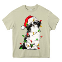 Mossy christmas shih tzu dog Heavy Core Tee - LillyAllenDesigns