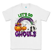 White Let's Go Ghouls Classic Tee - texasbilliewilder