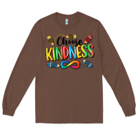 Chestnut Chose Kindness Autism Long Sleeve Tee - CowGirlArtShop