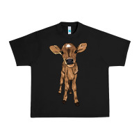 Black Baby cow Urban Heavy Tee - HowdyJamesFarm