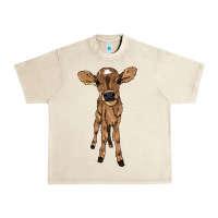 Sandshell Baby cow Urban Heavy Tee - HowdyJamesFarm