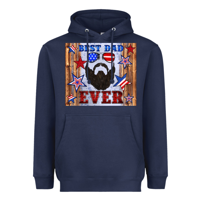 Best Dad Ever American Flag Heavyweight Hoodie by Artiststas | Teevron