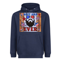 Navy best dad ever american flag Heavyweight Hoodie - Artiststas