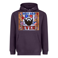 Plum best dad ever american flag Heavyweight Hoodie - Artiststas