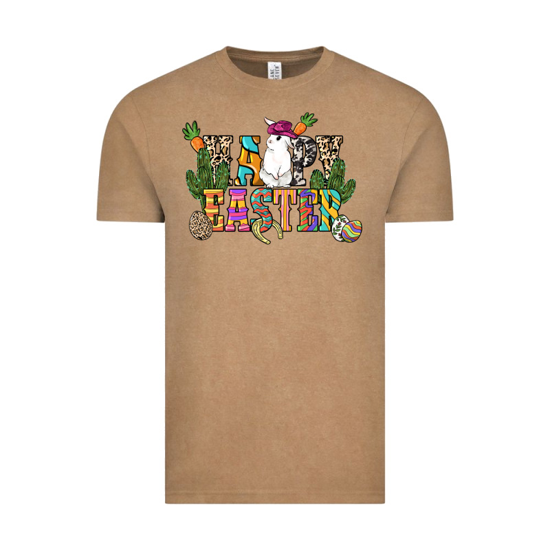 Happy Easter With Cowboy Easter Day Vintage Tee by HowdyJamesFarm | Teevron