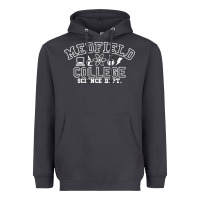 Smoke Medfield College Science Dept. Heavyweight Hoodie - minhPixels