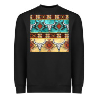 Black native american aztec seamless pattern 3 Heavyweight Sweatshirt - BundleAndBundleShop