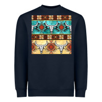 Navy native american aztec seamless pattern 3 Heavyweight Sweatshirt - BundleAndBundleShop