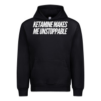 Black Ketamine  with Saying  Drugs Khole Dose Gift Idea Urban Hoodie - minhPixels