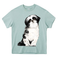 Arona shih tzu dog Heavy Core Tee - LillyAllenDesigns