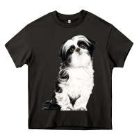 Asphalt shih tzu dog Heavy Core Tee - LillyAllenDesigns