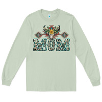 Matcha Mom with Cow skull Mother's Day Long Sleeve Tee - CowGirlArtShop