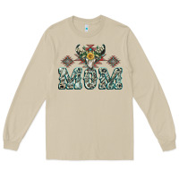 Mom With Cow Skull Mother's Day Long Sleeve Tee | Teevron