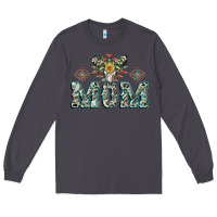 Smoke Mom with Cow skull Mother's Day Long Sleeve Tee - CowGirlArtShop