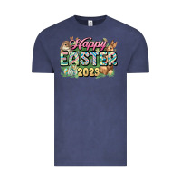 Vintage Denim Happy Easter 2023 Vintage Tee - HowdyJamesFarm