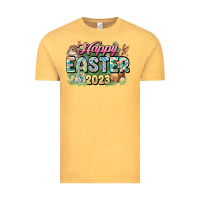Vintage Mustard Happy Easter 2023 Vintage Tee - HowdyJamesFarm
