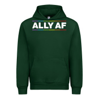 Forest Green Ally AF Pride Rainbow Shirt  Proud LGBTQ Ally TShirt Urban Hoodie - minhPixels