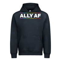 Navy Ally AF Pride Rainbow Shirt  Proud LGBTQ Ally TShirt Urban Hoodie - minhPixels