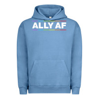 Pigment Pebble Blue Ally AF Pride Rainbow Shirt  Proud LGBTQ Ally TShirt Urban Hoodie - minhPixels