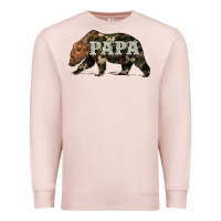 Pale Pink bear papa Premium Sweatshirt - Artiststas