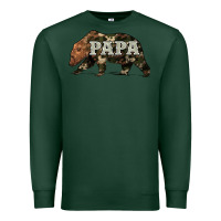 Sports Green bear papa Premium Sweatshirt - Artiststas
