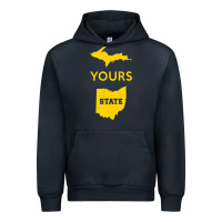 Navy Up Yours State Of Ohio Funny Anti Oh Pro Michigan Meme Urban Hoodie - minhPixels