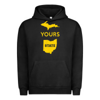 Pigment Black Up Yours State Of Ohio Funny Anti Oh Pro Michigan Meme Urban Hoodie - minhPixels