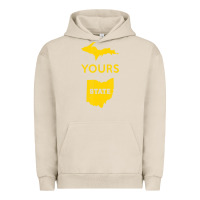 Pigment French Oak Up Yours State Of Ohio Funny Anti Oh Pro Michigan Meme Urban Hoodie - minhPixels