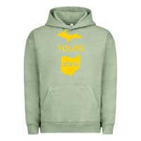 Pigment Oil Green Up Yours State Of Ohio Funny Anti Oh Pro Michigan Meme Urban Hoodie - minhPixels