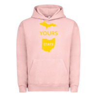 Pigment Salmon Up Yours State Of Ohio Funny Anti Oh Pro Michigan Meme Urban Hoodie - minhPixels