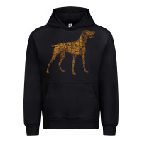Black Vizsla Dog Owner Funny Gift I Love My Vizsla Dog Vizsla Urban Hoodie - minhPixels