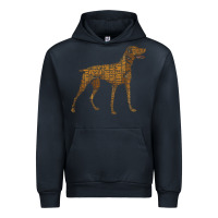 Navy Vizsla Dog Owner Funny Gift I Love My Vizsla Dog Vizsla Urban Hoodie - minhPixels
