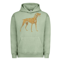 Pigment Oil Green Vizsla Dog Owner Funny Gift I Love My Vizsla Dog Vizsla Urban Hoodie - minhPixels
