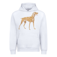 White Vizsla Dog Owner Funny Gift I Love My Vizsla Dog Vizsla Urban Hoodie - minhPixels